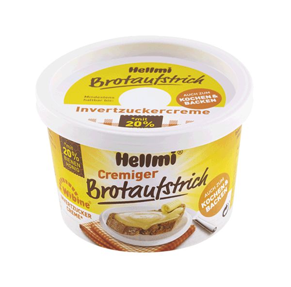 Hellmi Cremiger Brotaufstrich - Wibine - 20% Bienenhonig 250g
